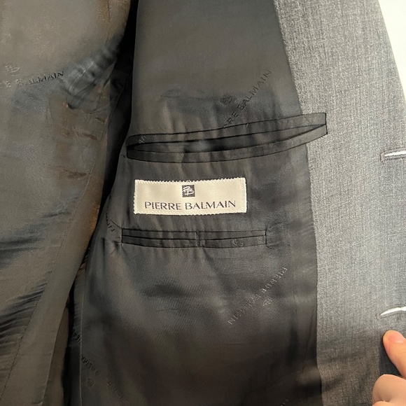 BALMAIN - Vintage and Rare Mens Three Button Suit Made in Italy Size 40R 80% OFF - Picture 2 of 11